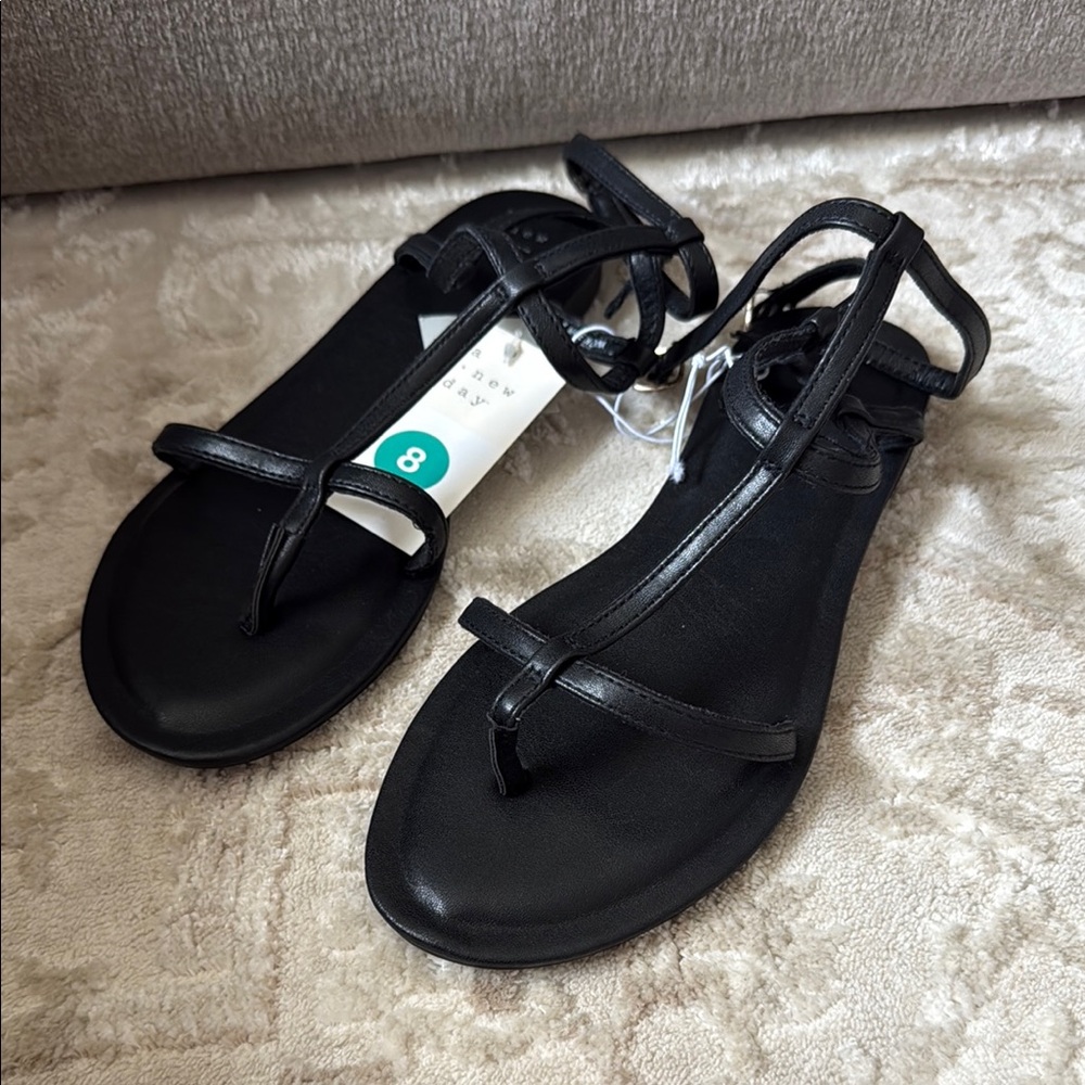 Black Strappy Sandals